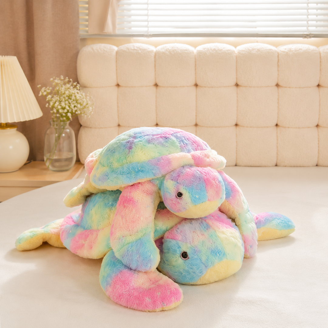 Colorful Turtle Plush Soft Tortoise Pillow Sea Animal Kids Gift
