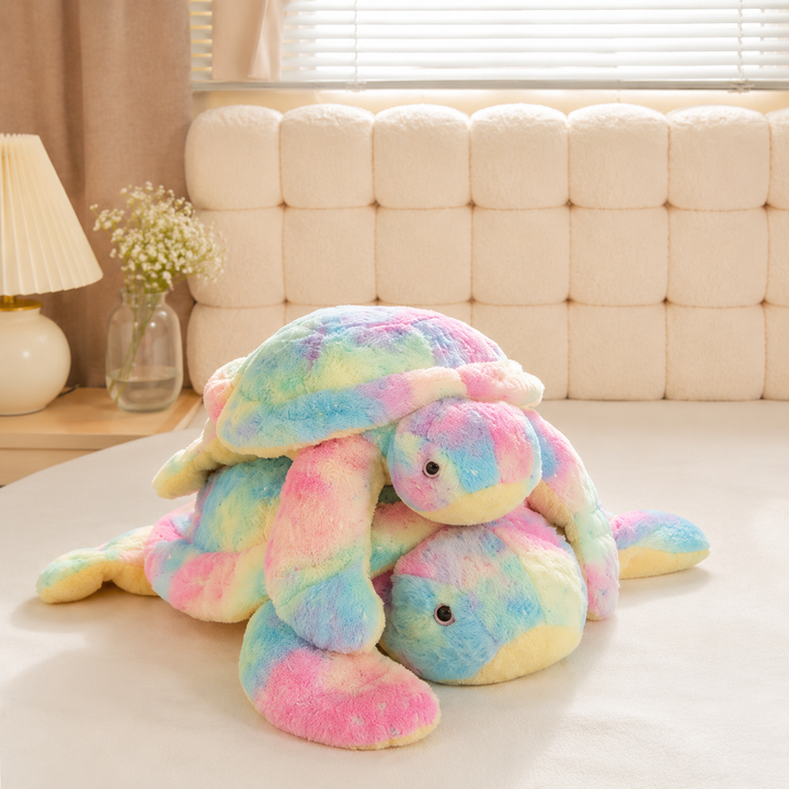 Colorful Turtle Plush Soft Tortoise Pillow Sea Animal Kids Gift