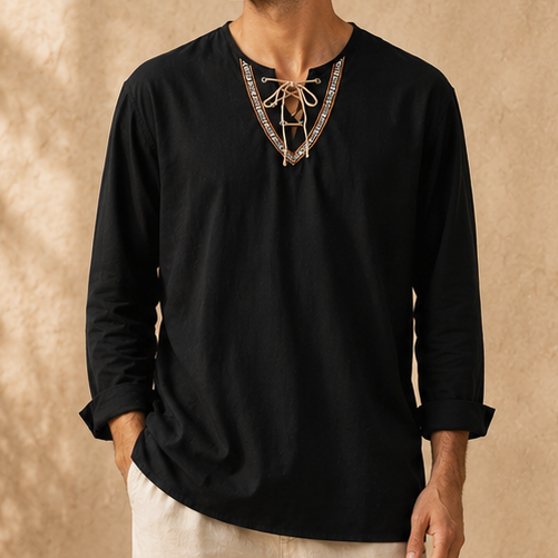 Linen Shirt Men&
