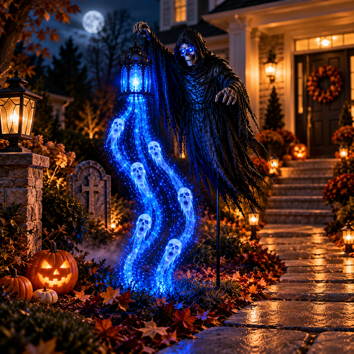 Halloween Soul Harvester Animated Garden Light