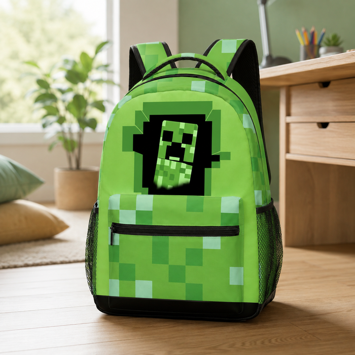 Boys Minecraft Double-Sided Print School Backpack, 20L