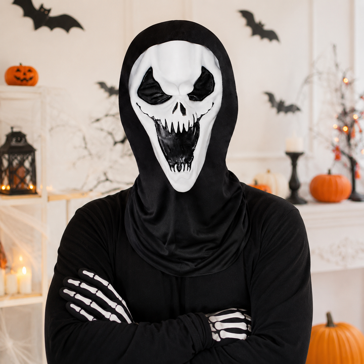 Ghostface Mask with Mesh Eyes - Scream Halloween Costume Mask