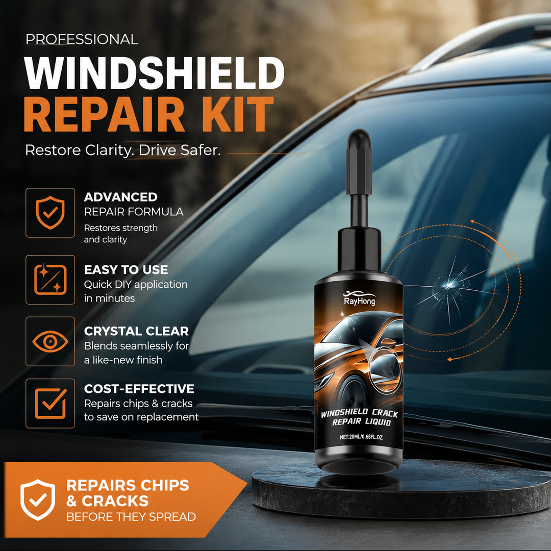 Windshield Crack Repair Resin Car Window Chip Glass Curing Fluid Restore Kit