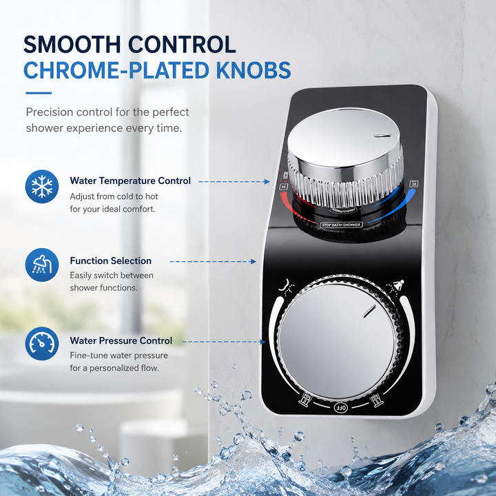 Non-Electric Bidet Toilet Seat Attachment Dual Self-Cleaning Nozzles Hot Cold