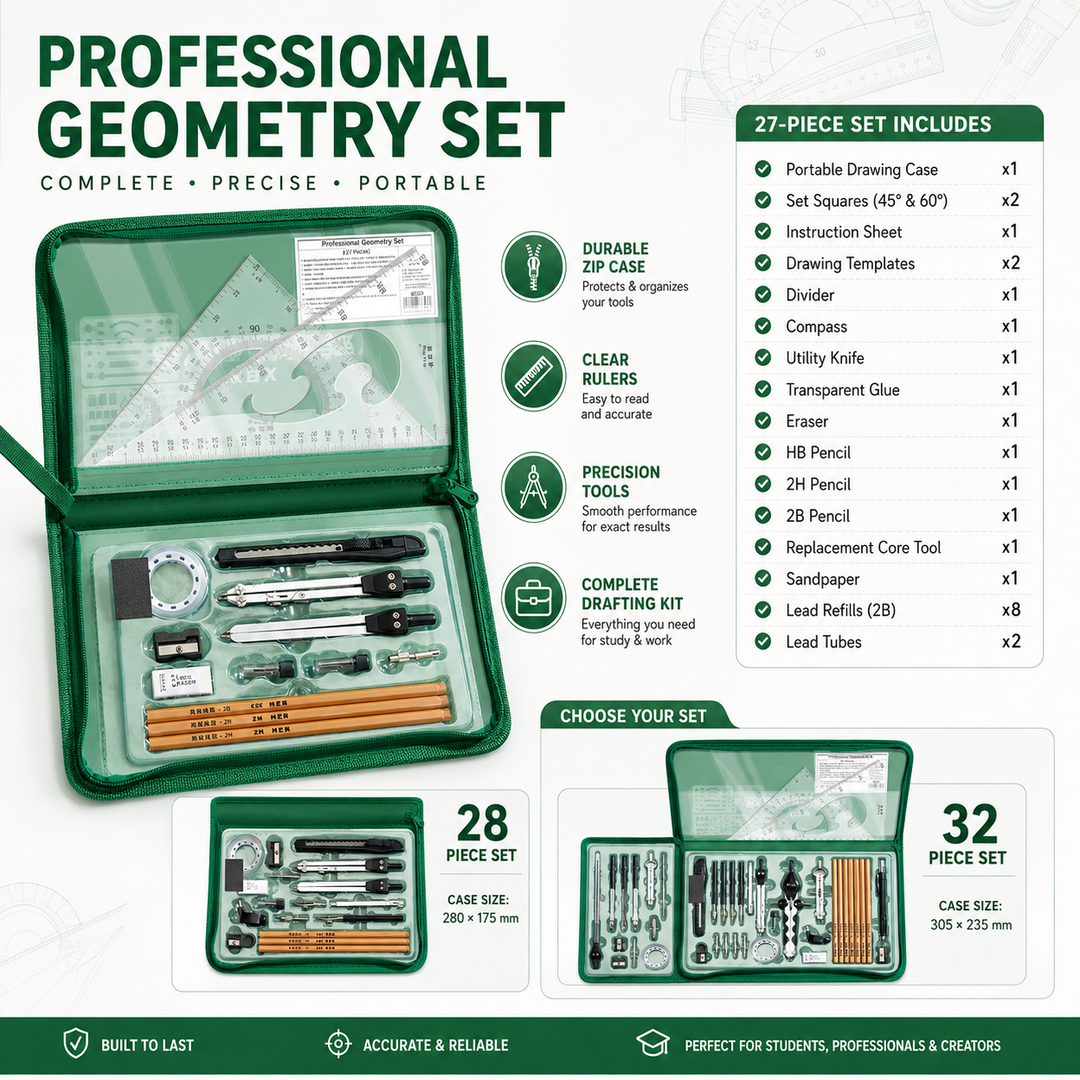 Professional Drawing and Drafting Instrument Set For Students