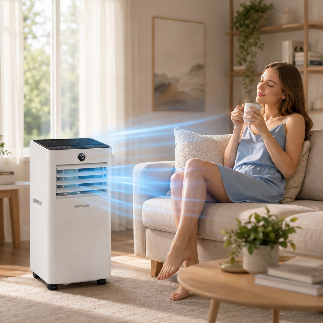 8000 BTU Portable Air Conditioner Heater WiFi Mini Dehumidifier Fan