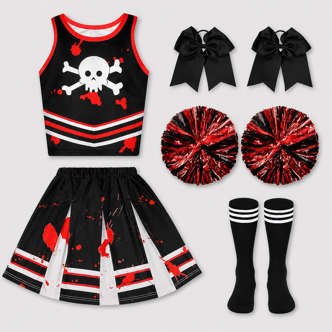 Zombie Cheerleader Costume Halloween Costume for Girls