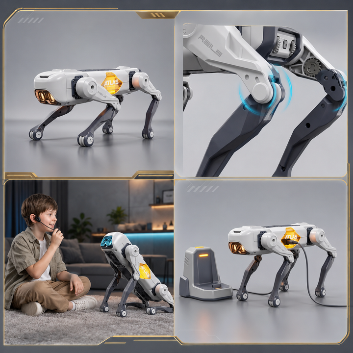 AI Smart Robot Dog Voice App Control Programming Dancing Singing Kids Gift