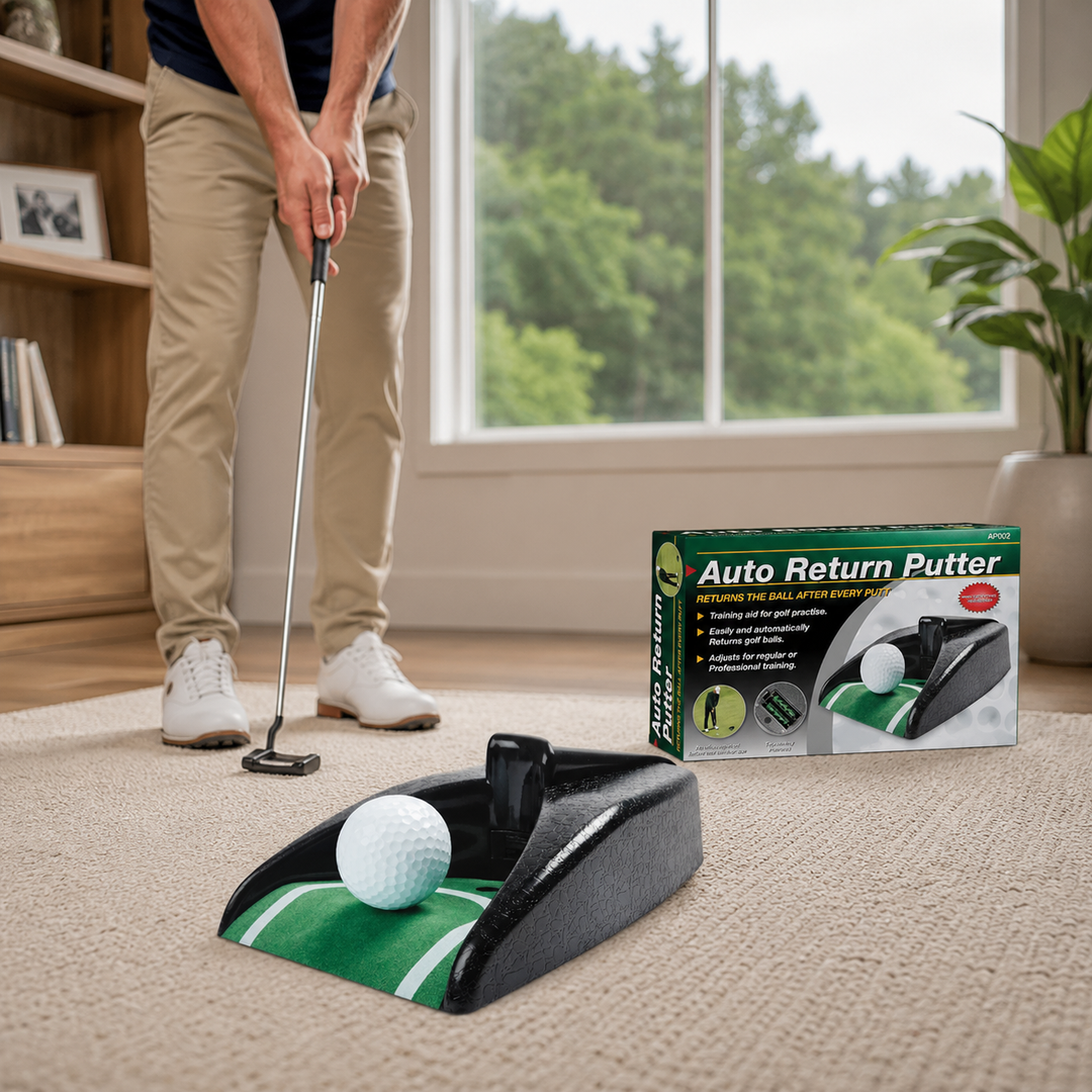 Automatic Golf Ball Returner Portable Putting Practice Device Indoor Home Trainer