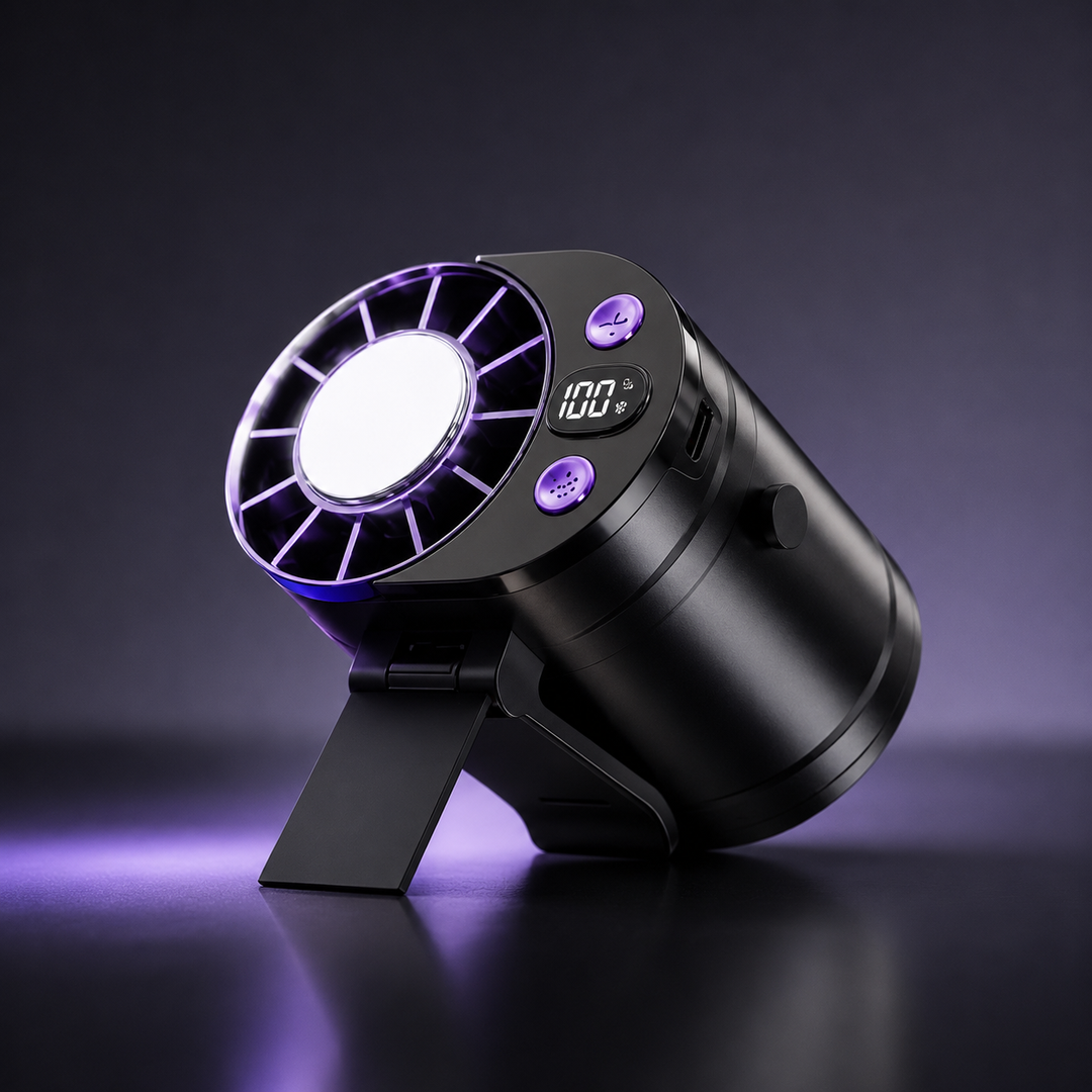 Waist Mounted Semiconductor Cooling Fan Personal AC 3000mAh Outdoor