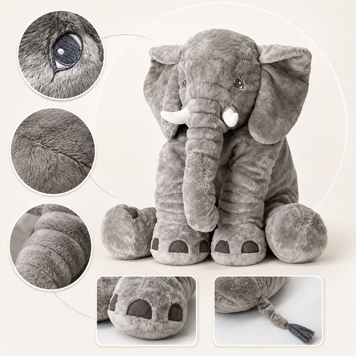 Soft Elephant Plush Toy Cute Baby Sleeping Pillow Kids Gift
