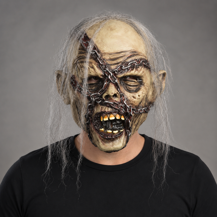Chain Face Zombie Latex Mask Halloween Costume Mask