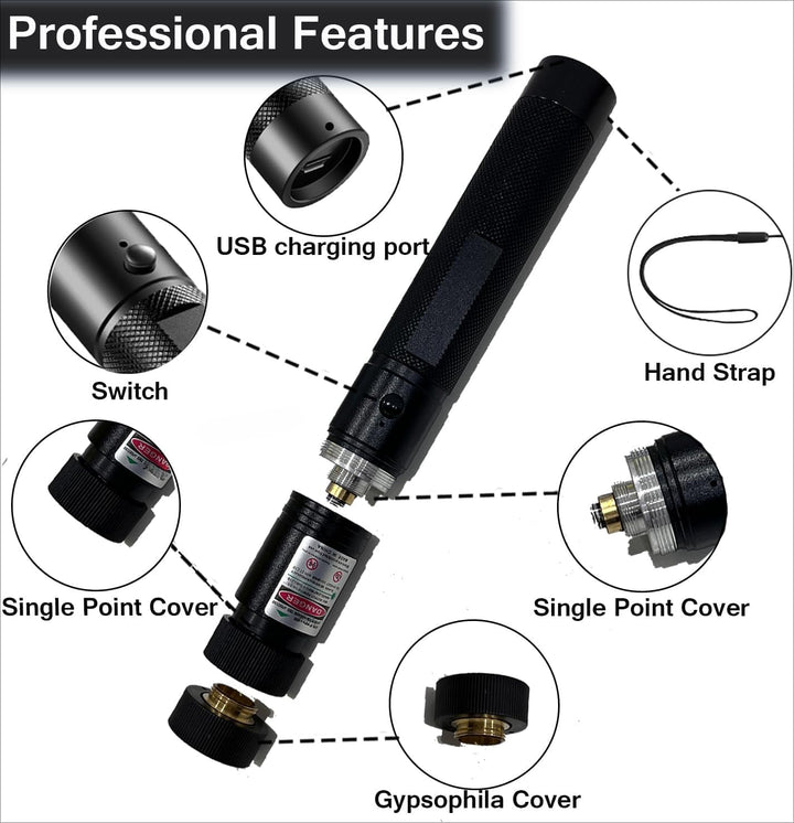 Long-Range Laser Pointer Rechargeable Outdoor Use