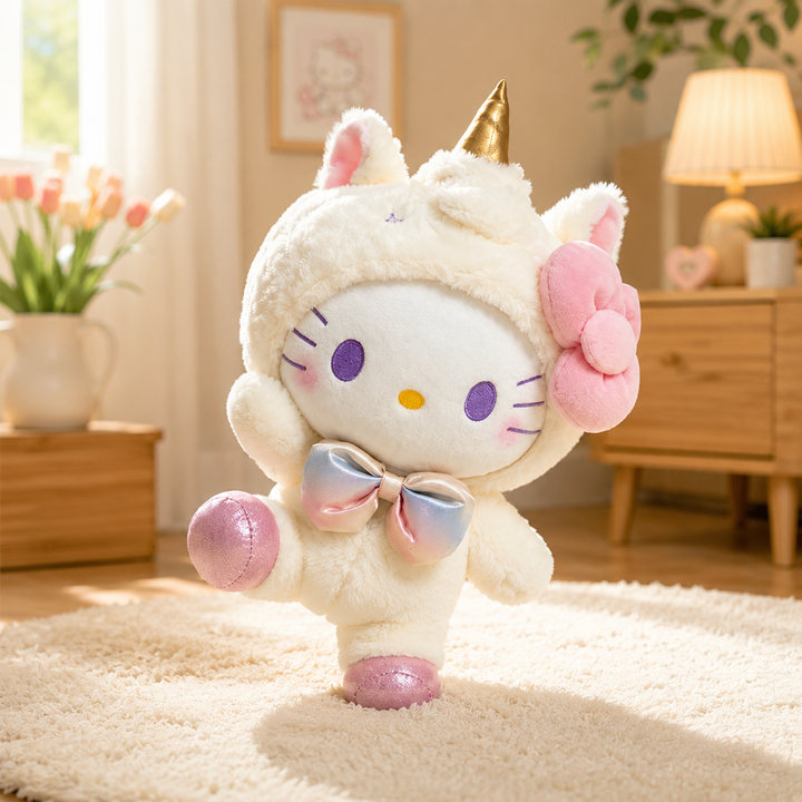 Cute Cartoon Plush Doll Set Kawaii Character Toys Kids Birthday Gift