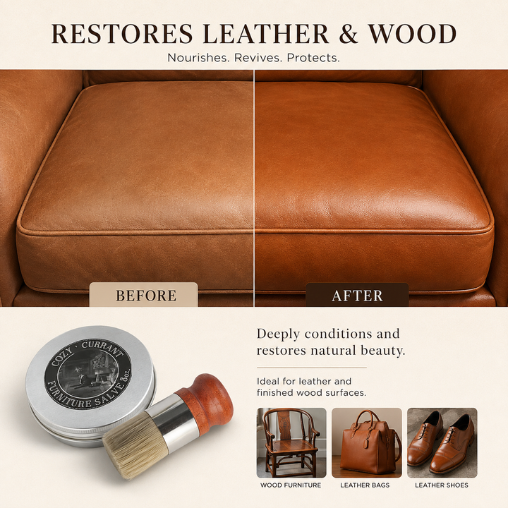 Leather Cleaner and Conditioner for Restoring Old Leather Surfaces