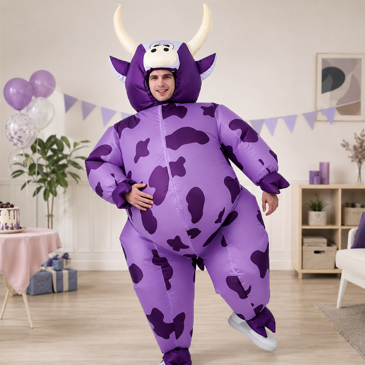 Inflatable Cow Ride-On Costume for Adult Halloween