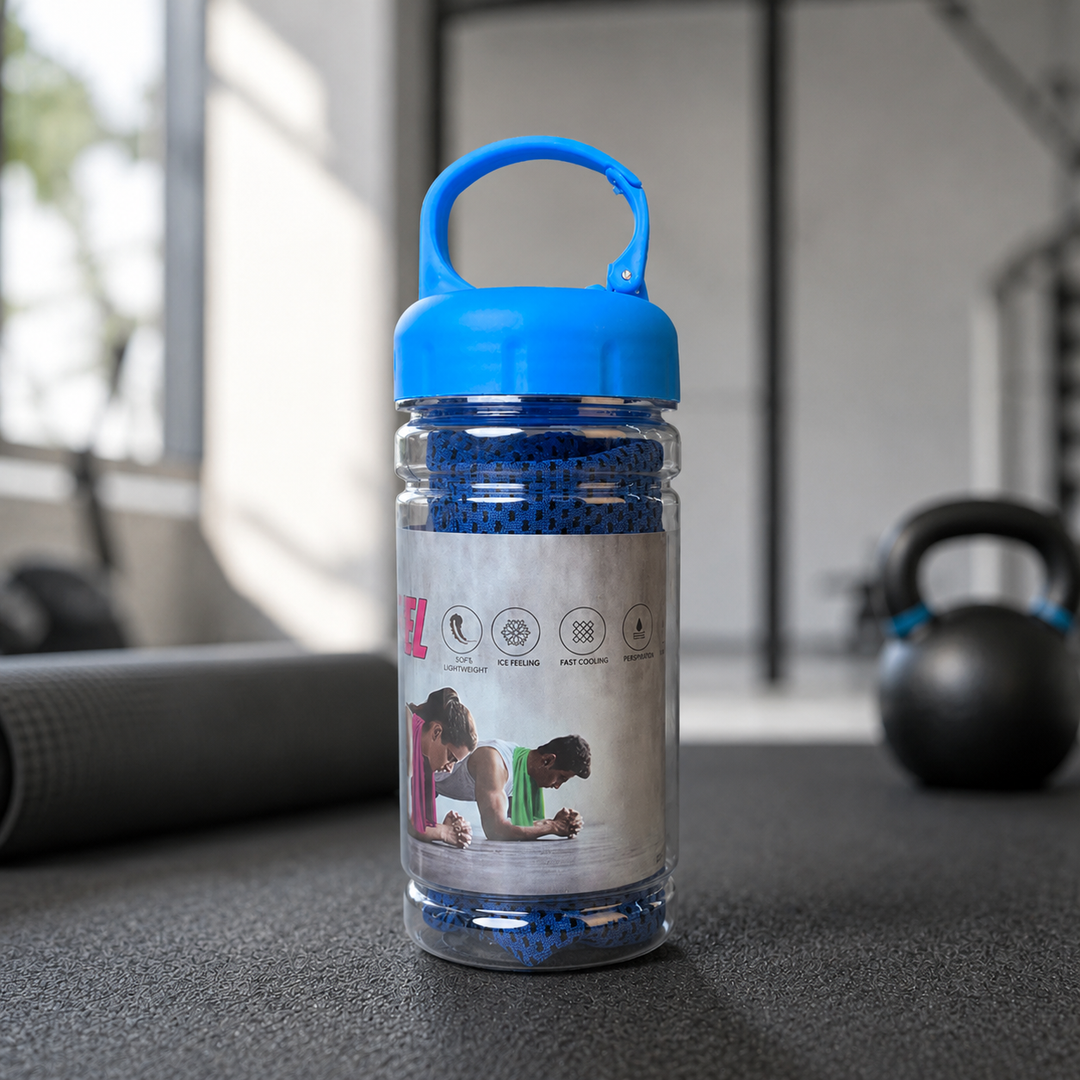 Cooling Towel Portable Bottle Quick Dry Sports Ice Gym Yoga Travel