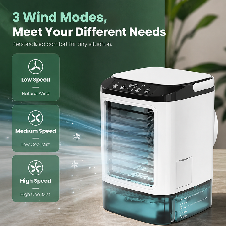 Portable Air Conditioner Fan 900ml Mini Evaporative Air Cooler Humidifier