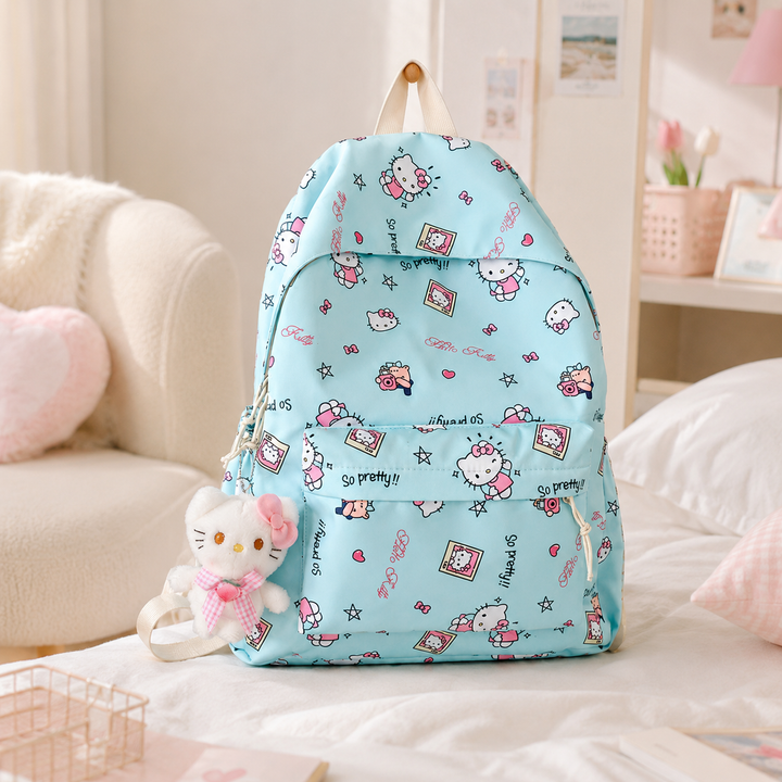 Girls Hello Kitty School Backpack, Large Capacity