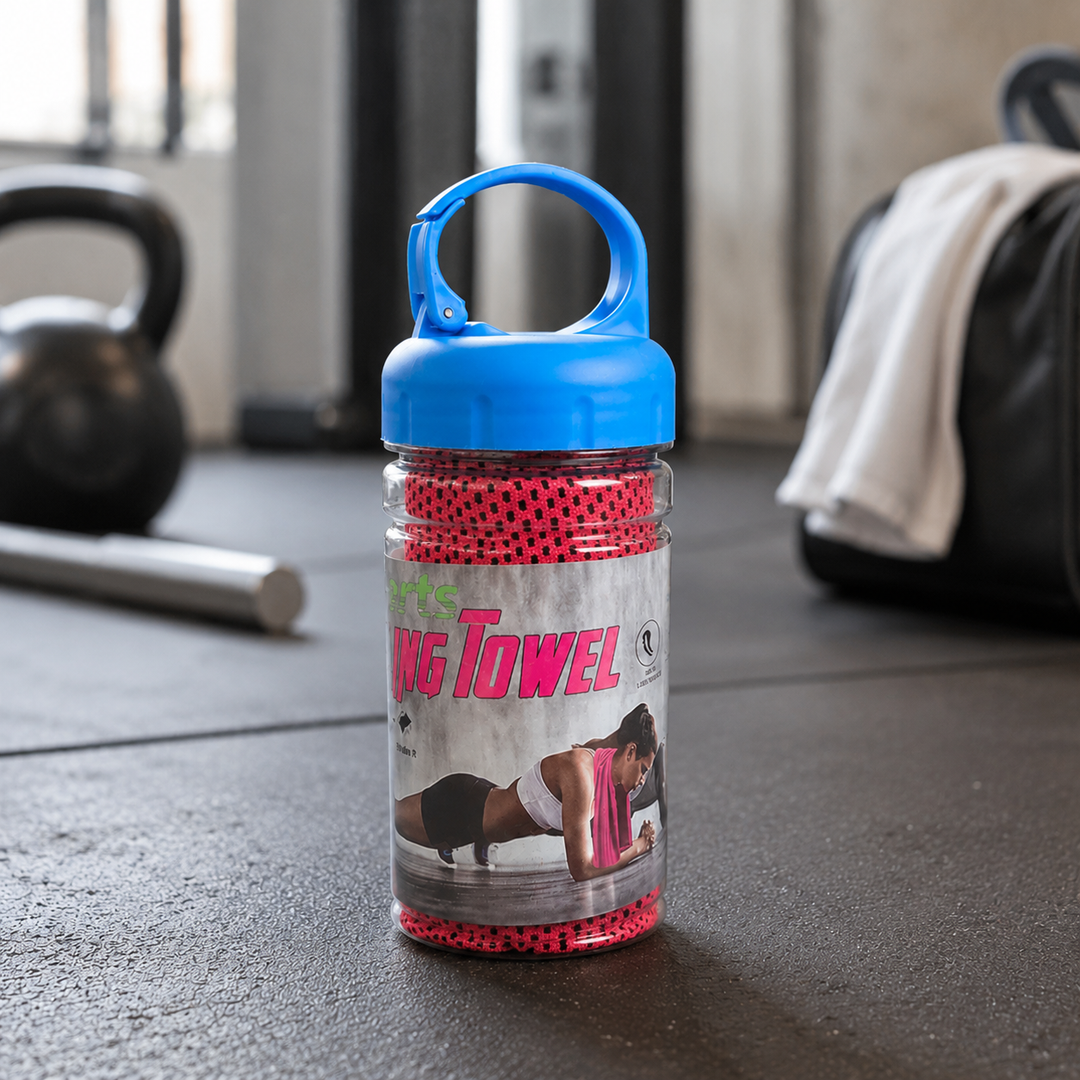 Cooling Towel Portable Bottle Quick Dry Sports Ice Gym Yoga Travel