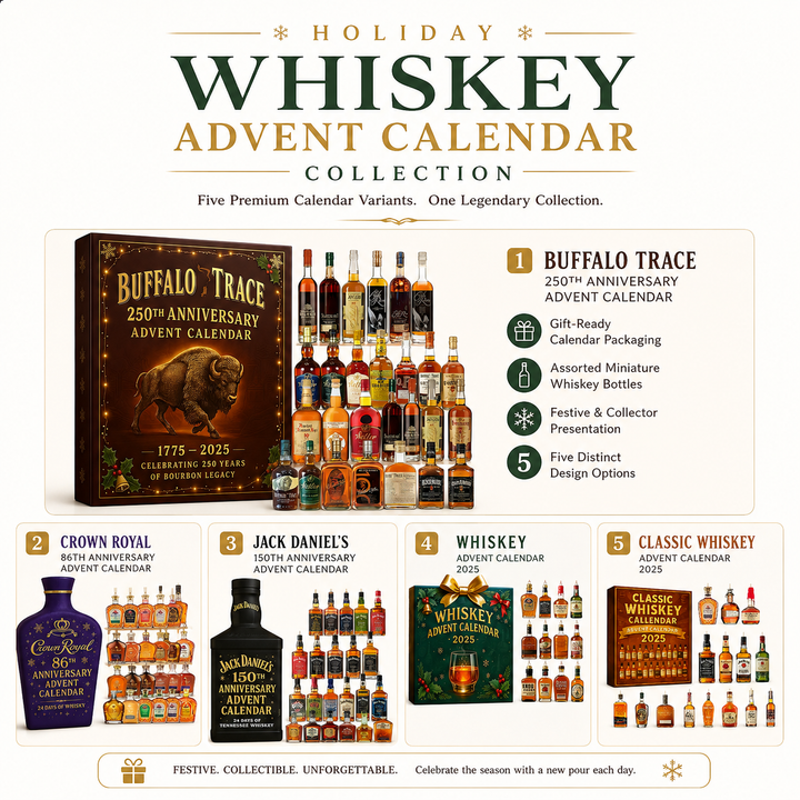 Holiday Whiskey Advent Calendar Collection, five styles
