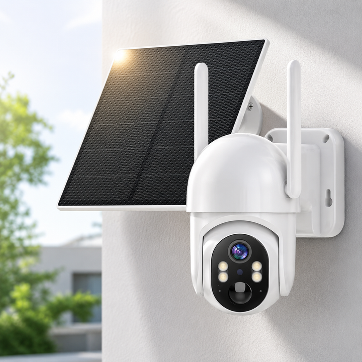 Solar Security Camera 4G LTE 360 Live View 2.5K Outdoor Wireless No WiFi