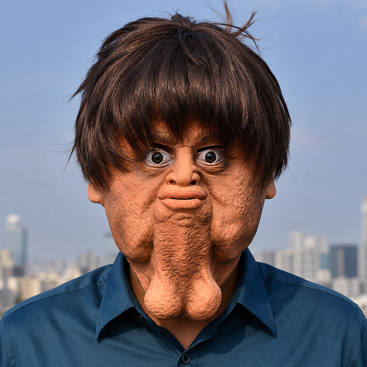 Big Chin Mask Funny Novelty Halloween Costume Mask
