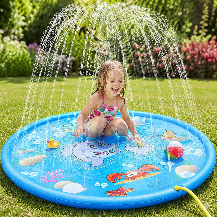 Children Spray Mat Inflatable Water Sprinkler Pad Lawn Outdoor Pool Kids