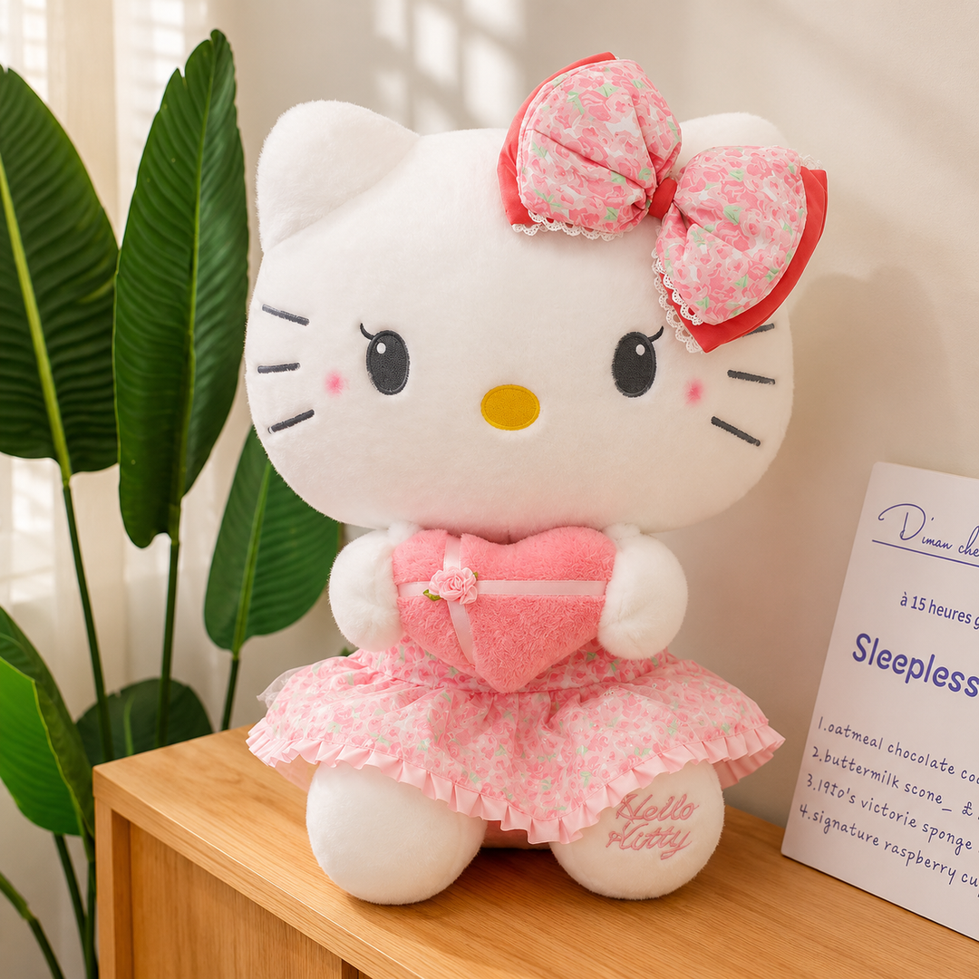 Kawaii Cartoon Cat Doll Plush Soft Stuffed Romantic Kids Party Gift