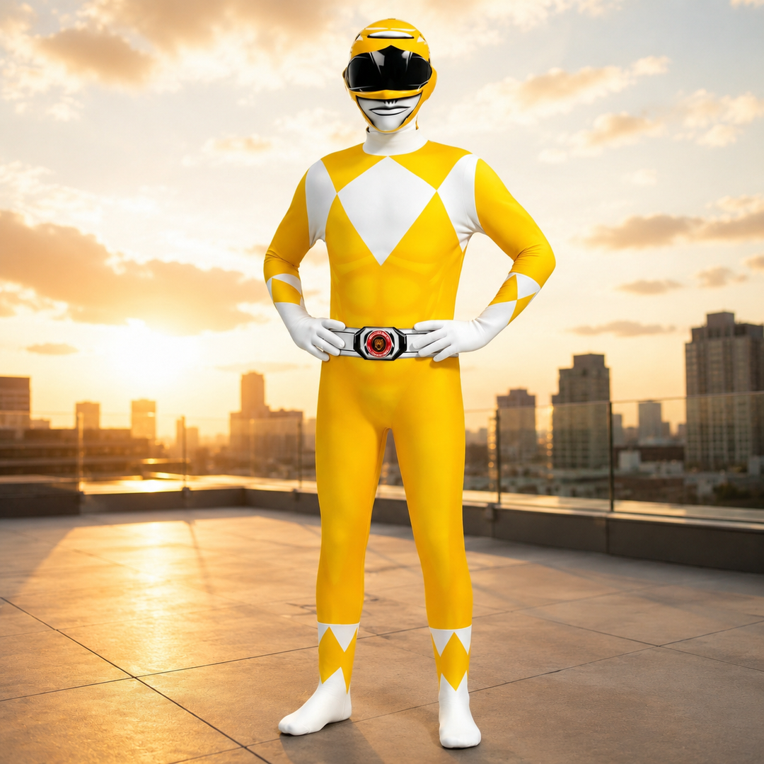 Power Rangers Bodysuit Costume with Helmet Halloween Costume