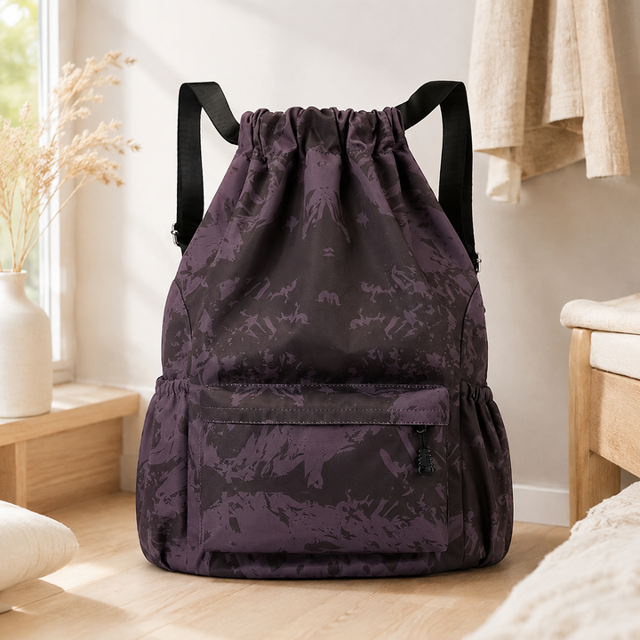 Boys Lightweight Drawstring School Backpack