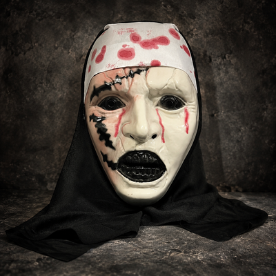 Bloody Nun Horror Mask Halloween Costume Mask