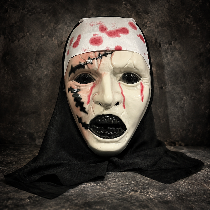 Bloody Nun Horror Mask Halloween Costume Mask