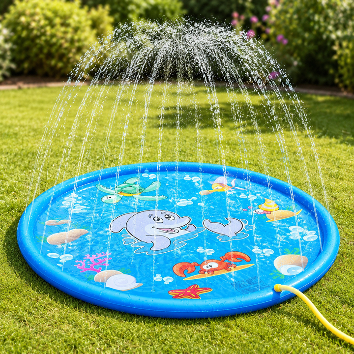 Children Spray Mat Inflatable Water Sprinkler Pad Lawn Outdoor Pool Kids