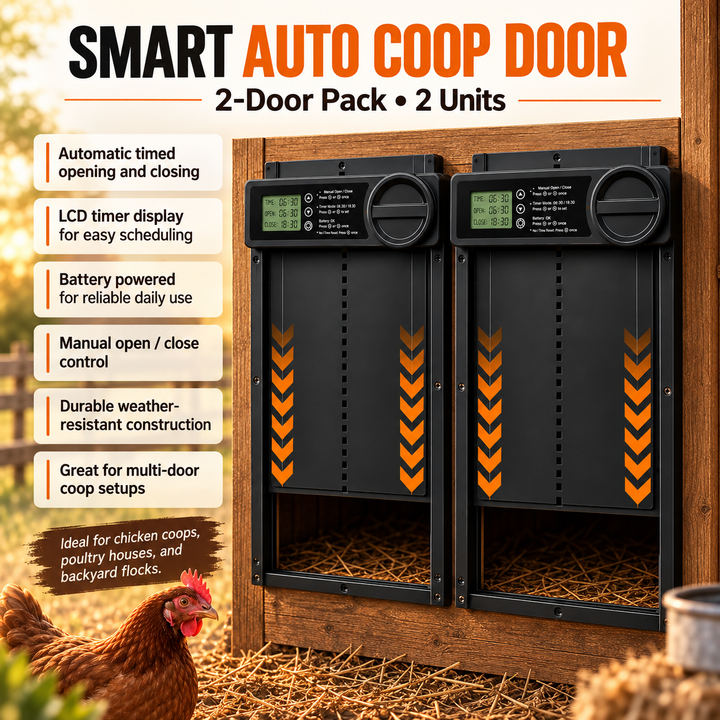 Automatic Chicken Coop Door with Timer and Anti Pinch Sensor