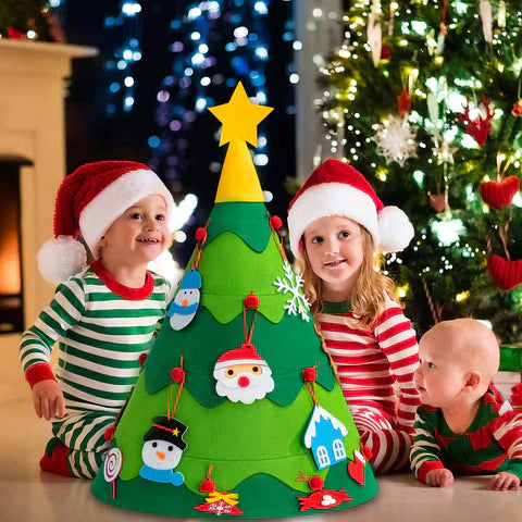 3D Felt Christmas Tree Craft Kit