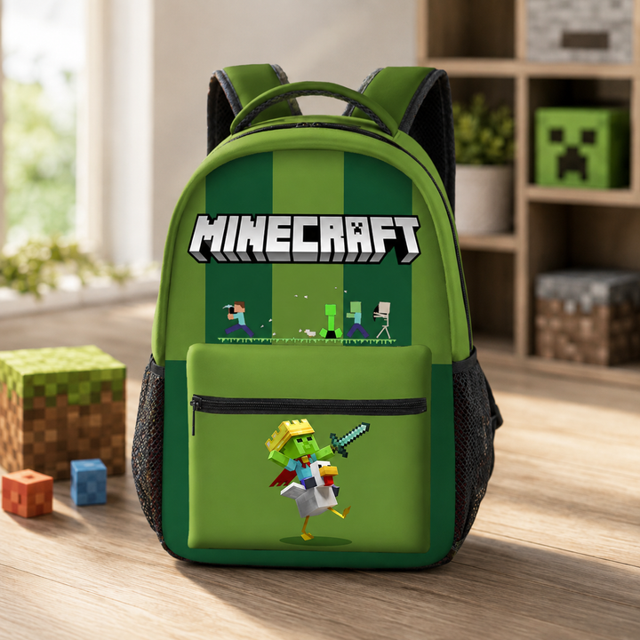 Minecraft Girls School Backpack, Grades 3-6 Lightweight Bookbag