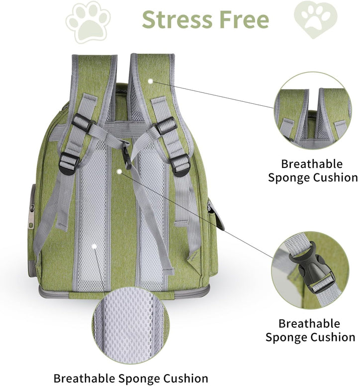 Cat Carrier Backpack Transparent Breathable Design