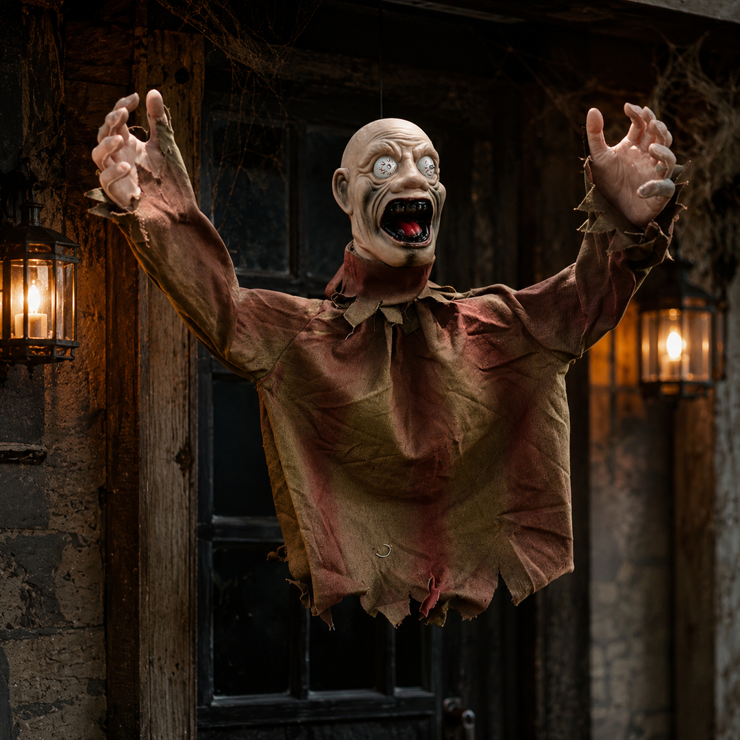 Hanging Zombie Prop Halloween Decoration Swinging Ghost