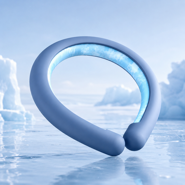 Wearable Ice Neck Wrap Cooling Tube Reusable Cold Gel Outdoor Sports Summer