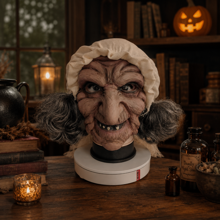 Halloween Witch Wizard Mask Horror Cosplay Headgear Haunted House Performance Costume Party
