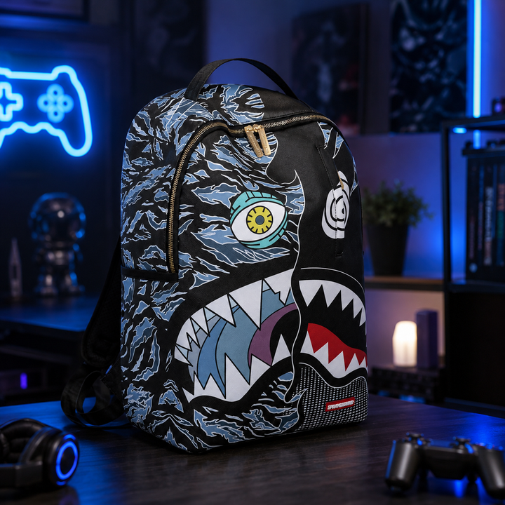 Glow-in-the-Dark Shark School Backpack for Boys and Girls