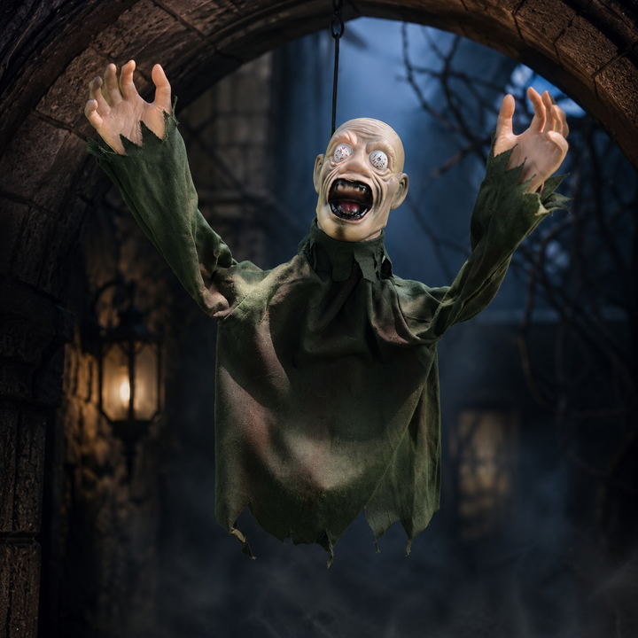 Hanging Zombie Prop Halloween Decoration Swinging Ghost