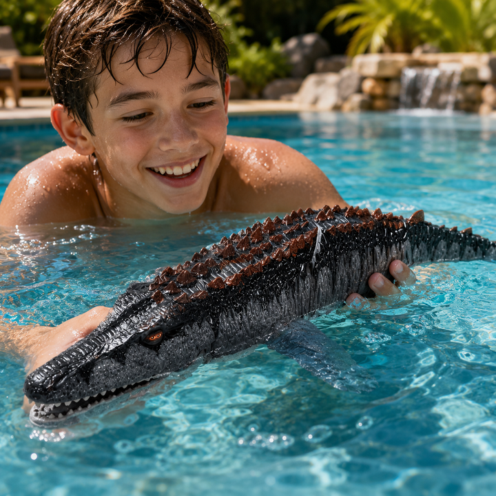 RC Mosasaurus Pool Toy Remote Control Sea Dinosaur Water Splash Outdoor Gift
