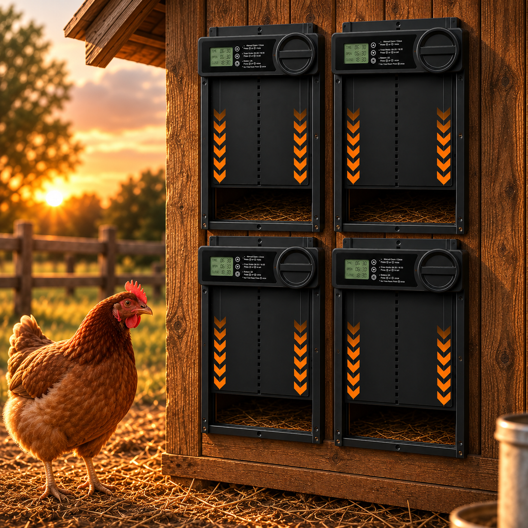 Automatic Chicken Coop Door with Timer and Anti Pinch Sensor