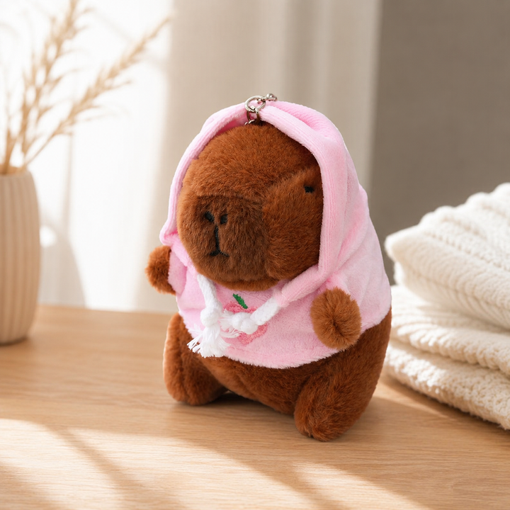 Cute Capybara Plush Keychain Pendant Bag Charm Car Desk Toy