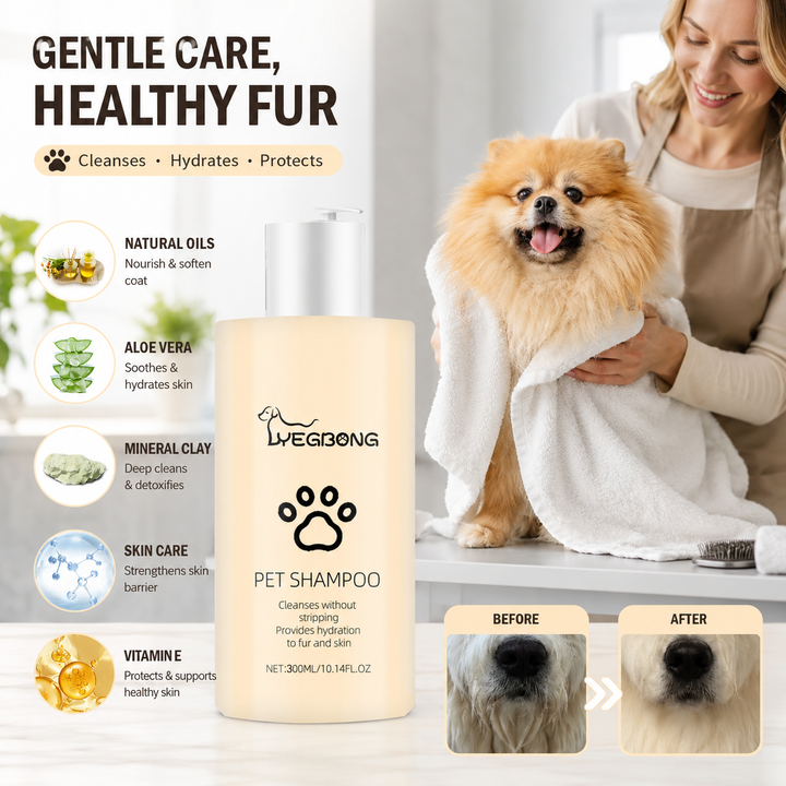 Dog Shampoo Anti-Flea Itch Relief Deodorizing Moisturizing Coat Conditioner