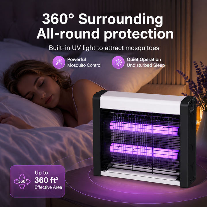 UV Mosquito Killer Lamp Electric Indoor Bug Zapper Fly Trap Light