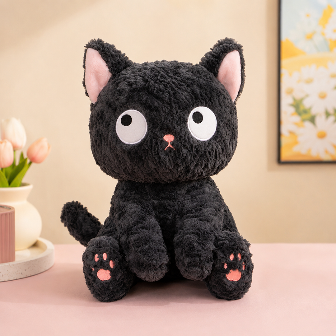 Black Cat Plush Doll Claw Machine Stuffed Kids Holiday Gift