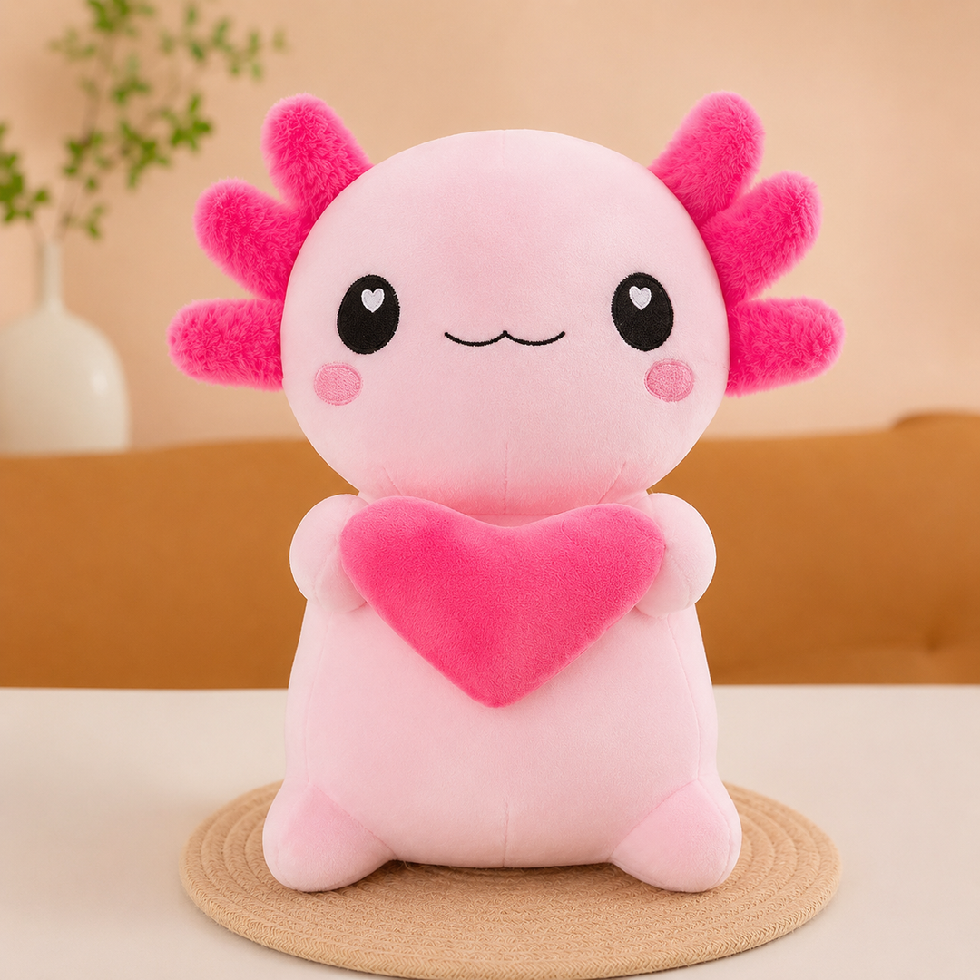 Axolotl Plush Toy 4 Colors Hexagonal Soft Kids Couples Gift
